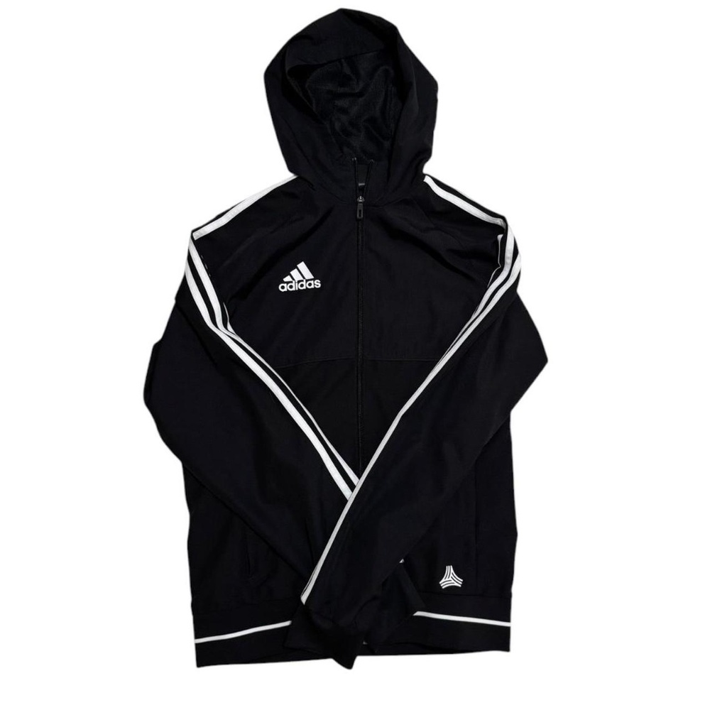 ✰black Adidas windbreaker in a men's size small✰